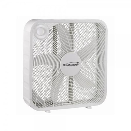 Gizmo 20 in. Slim Compact 3 Speed High Velocity 5 Blade Box Fan44; White